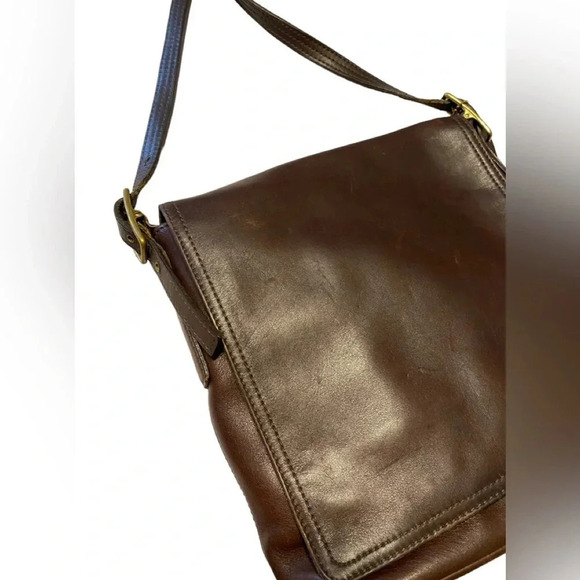 Vintage Coach Monterey Brown Leather Bag - Soft Flap 9829 - Picture 2 of 16